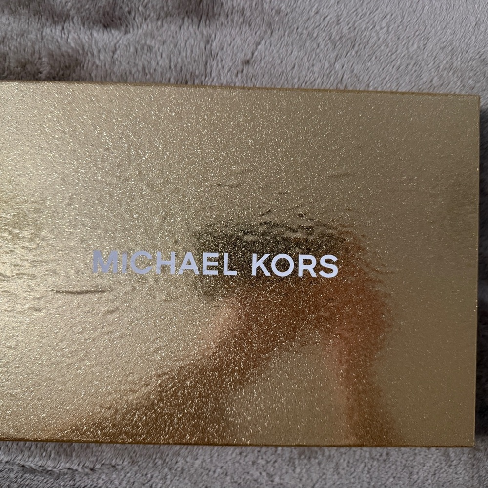 Michael Kors Brown Logo Zip Wristlet with Gold Hardware - Picture 5 of 5